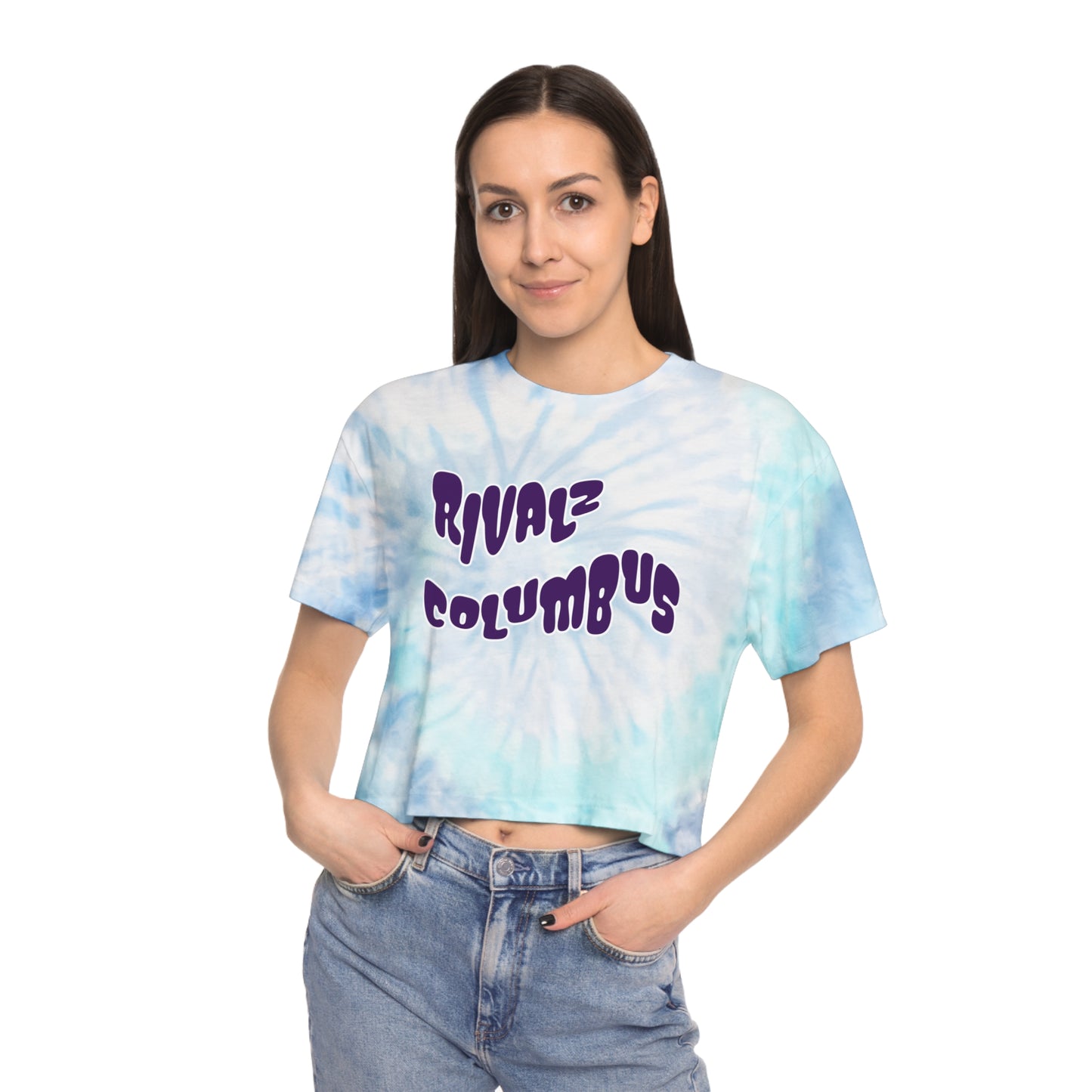 RivALZ Women's Tie-Dye Crop Tee