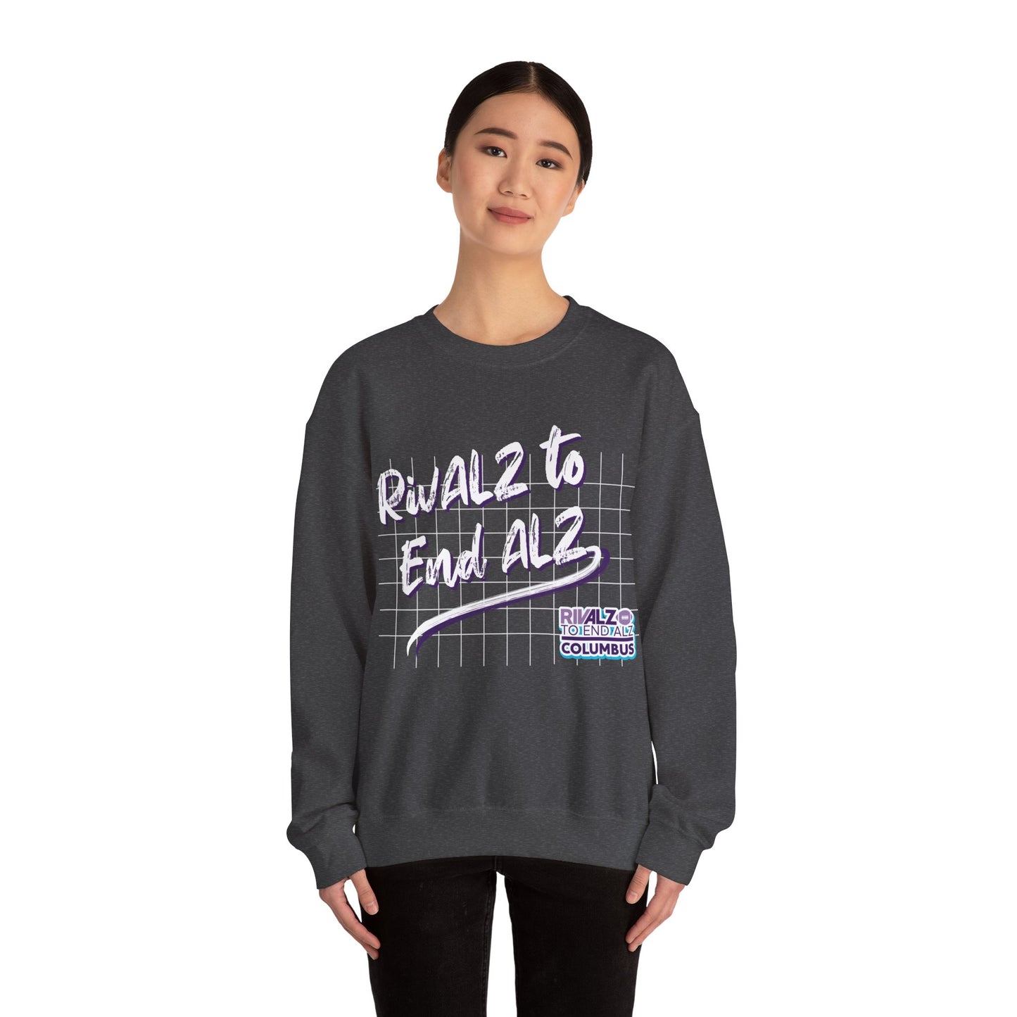 RivALZ Retro Grid Crewneck Sweatshirt