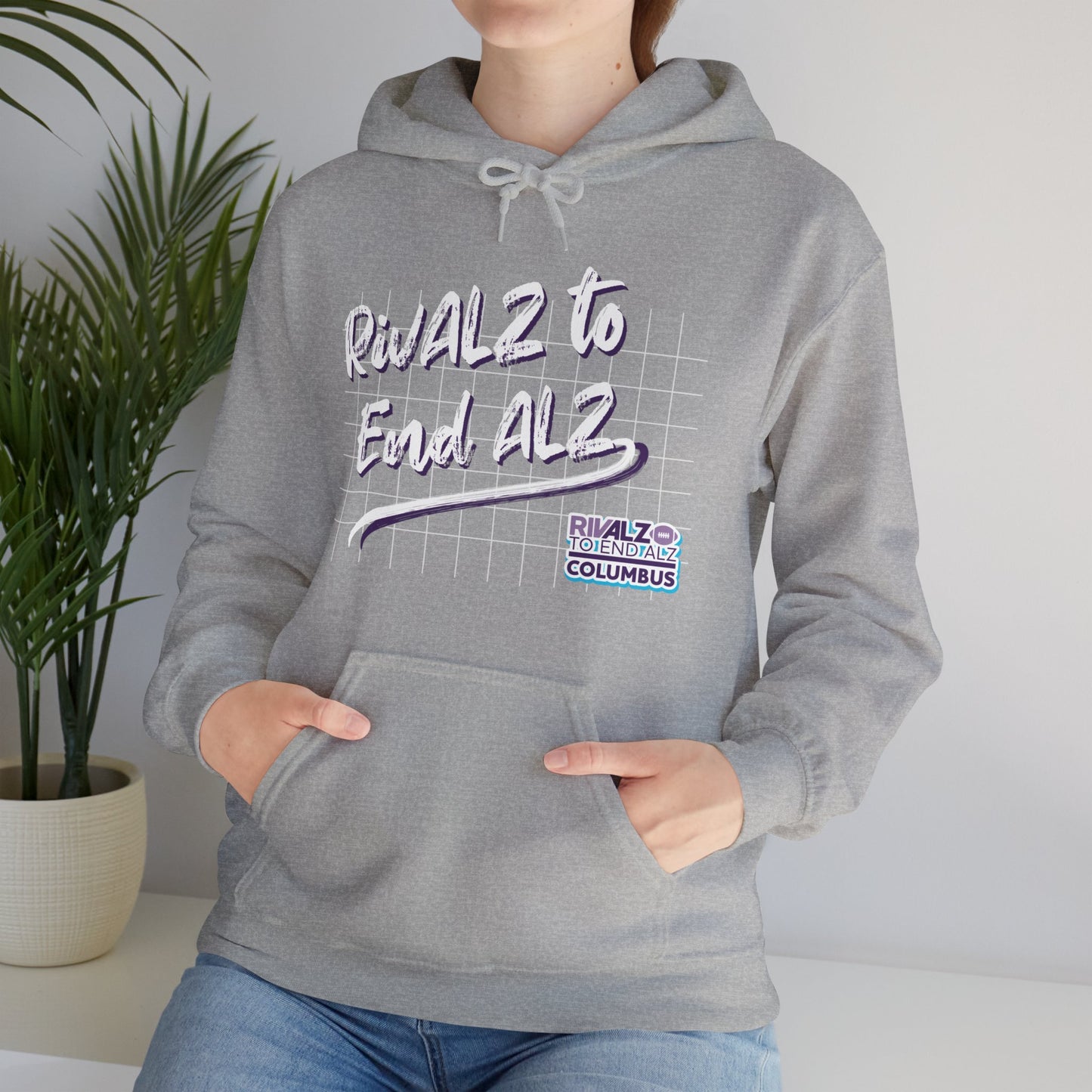 RivALZ Retro Grid Hooded Sweatshirt