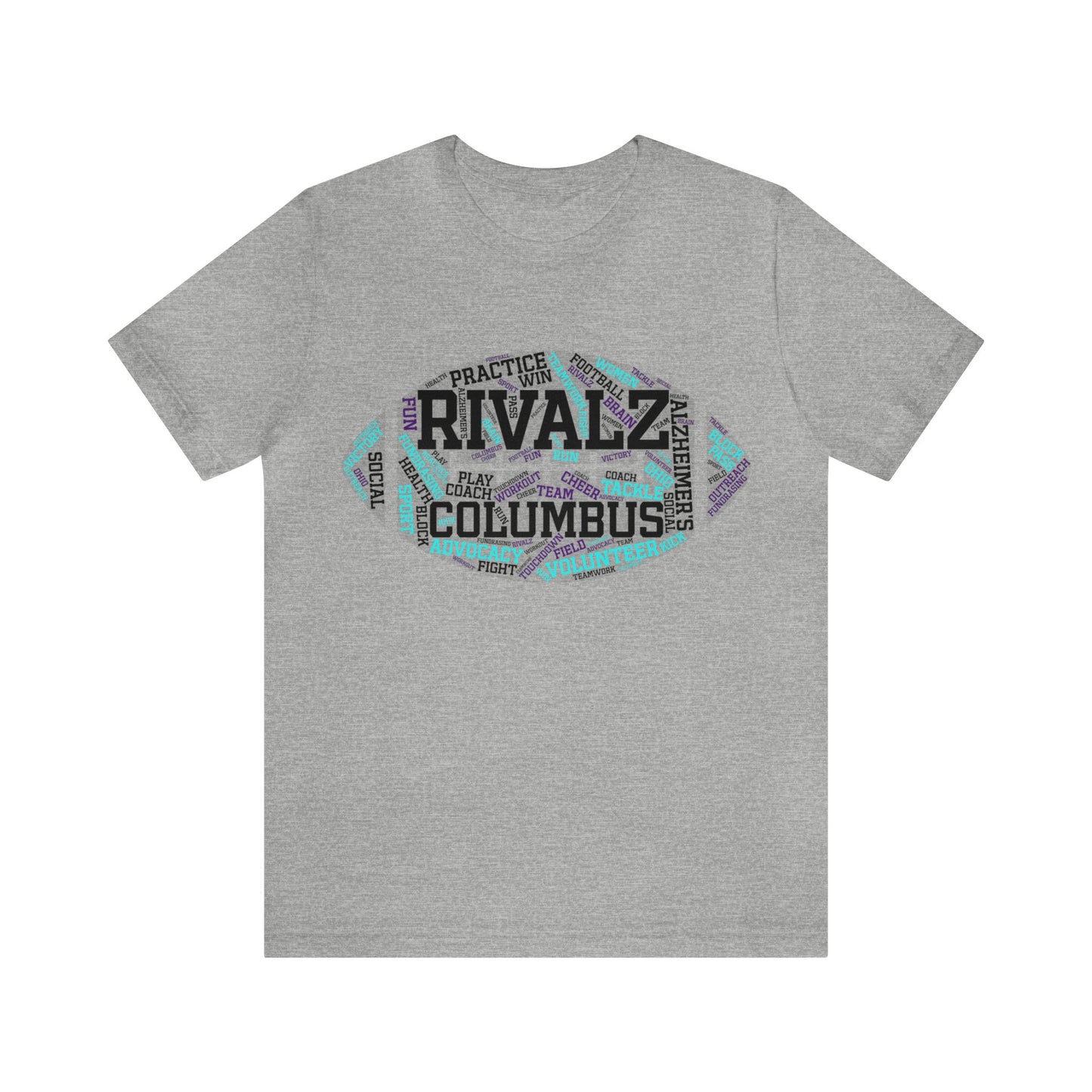 RivALZ to End ALZ Columbus Word Football Shirt