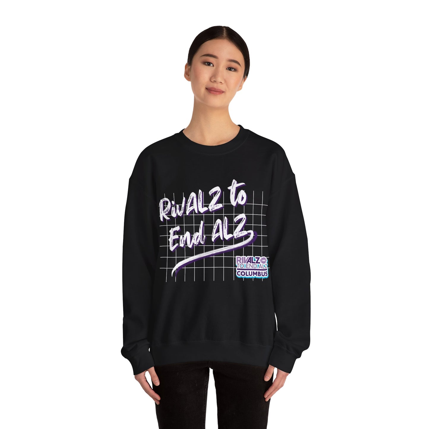 RivALZ Retro Grid Crewneck Sweatshirt