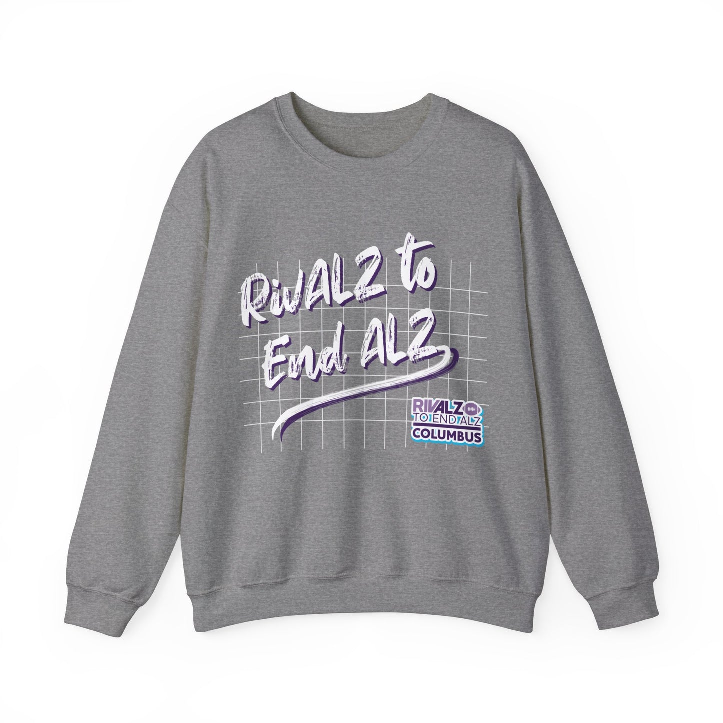 RivALZ Retro Grid Crewneck Sweatshirt