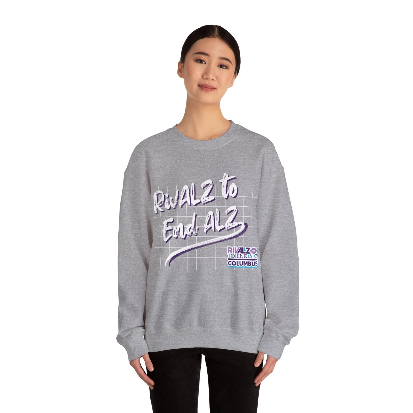 RivALZ Retro Grid Crewneck Sweatshirt