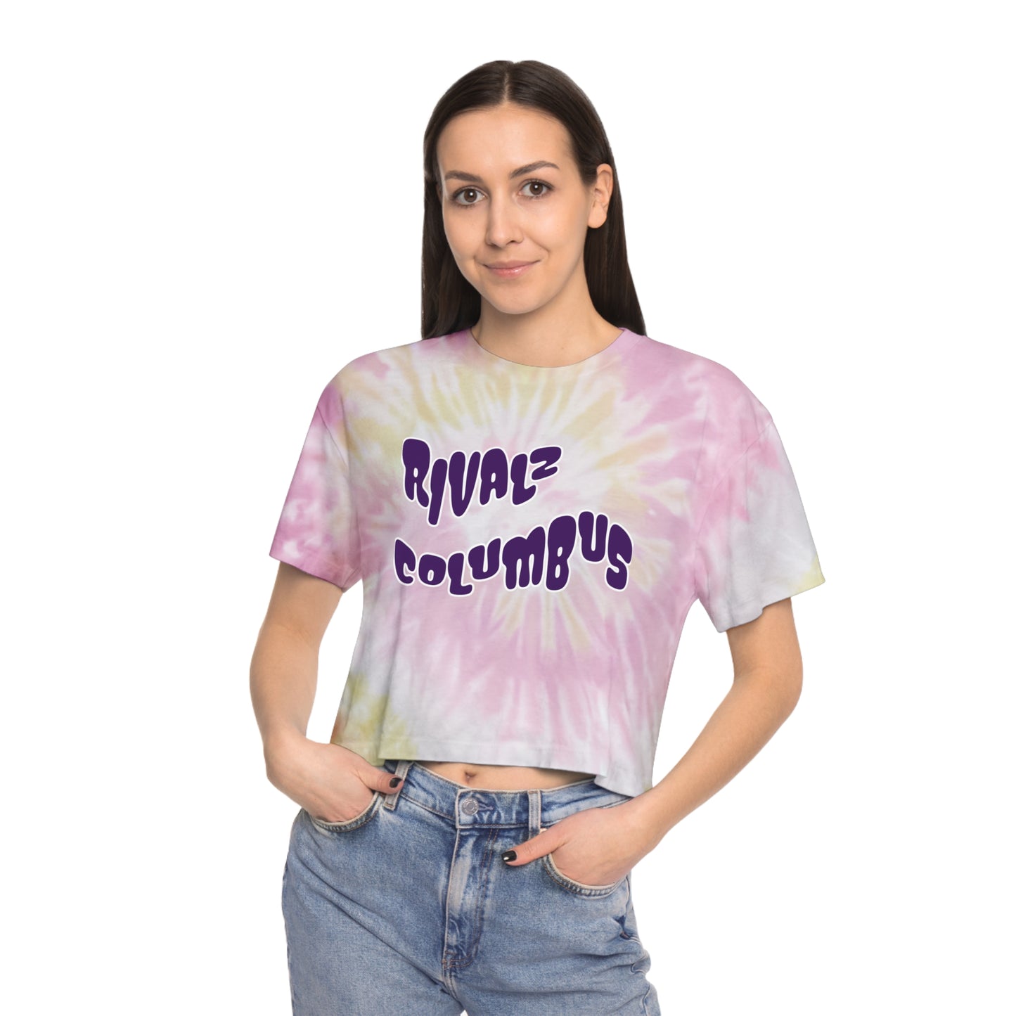 RivALZ Women's Tie-Dye Crop Tee