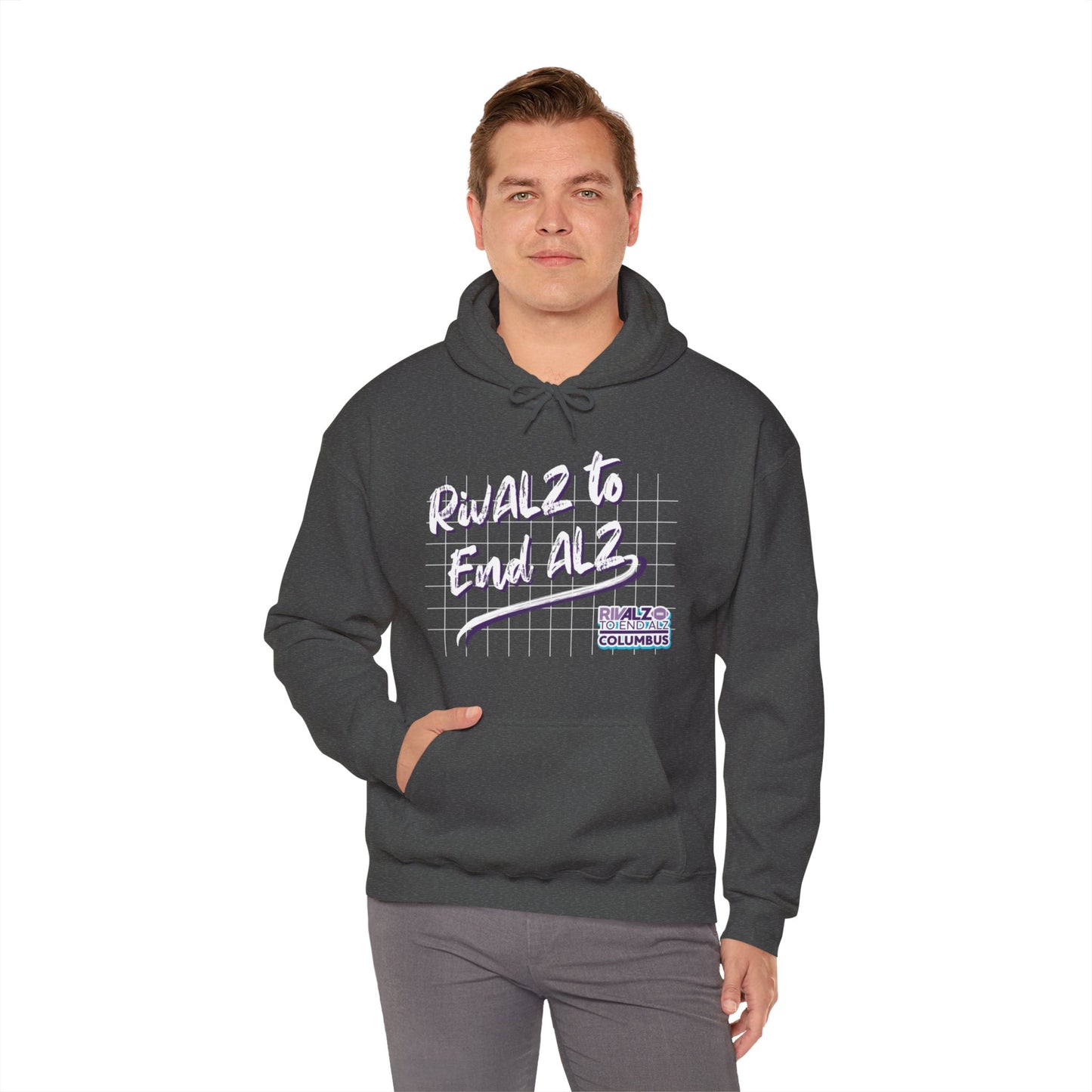 RivALZ Retro Grid Hooded Sweatshirt