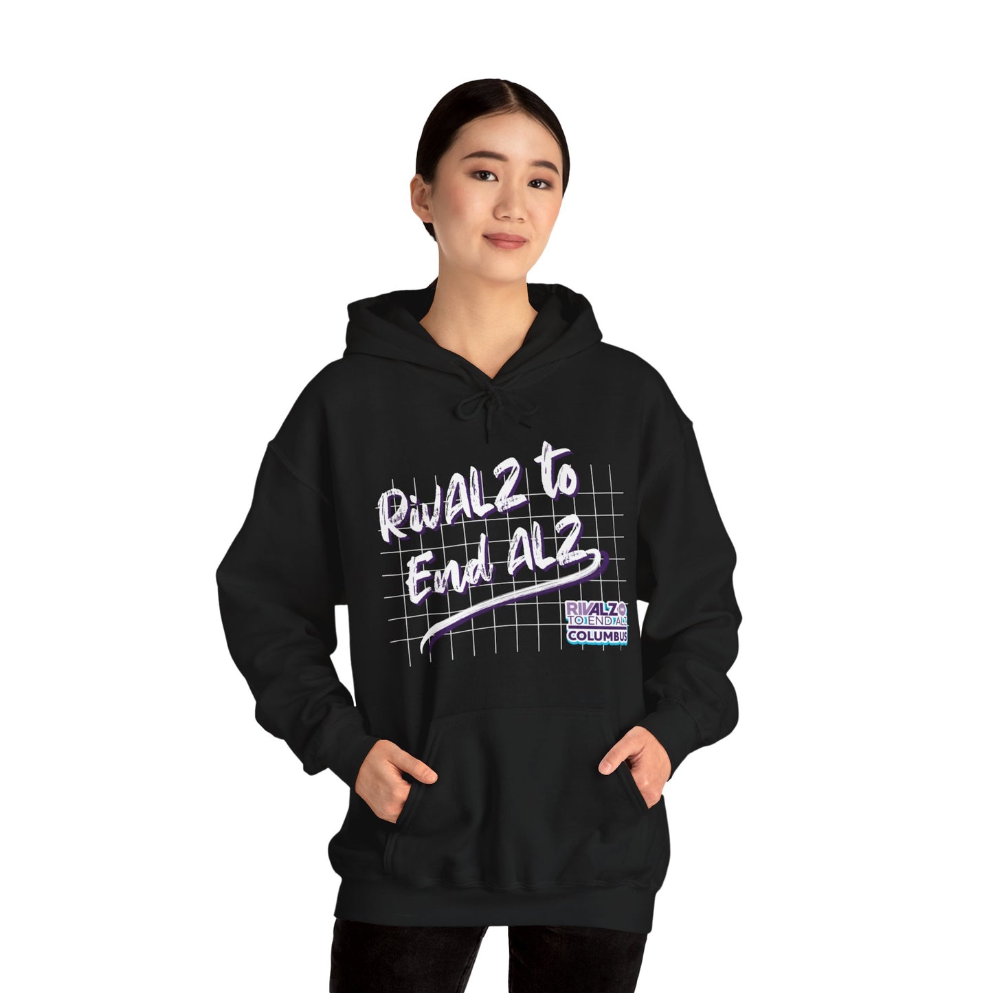 RivALZ Retro Grid Hooded Sweatshirt