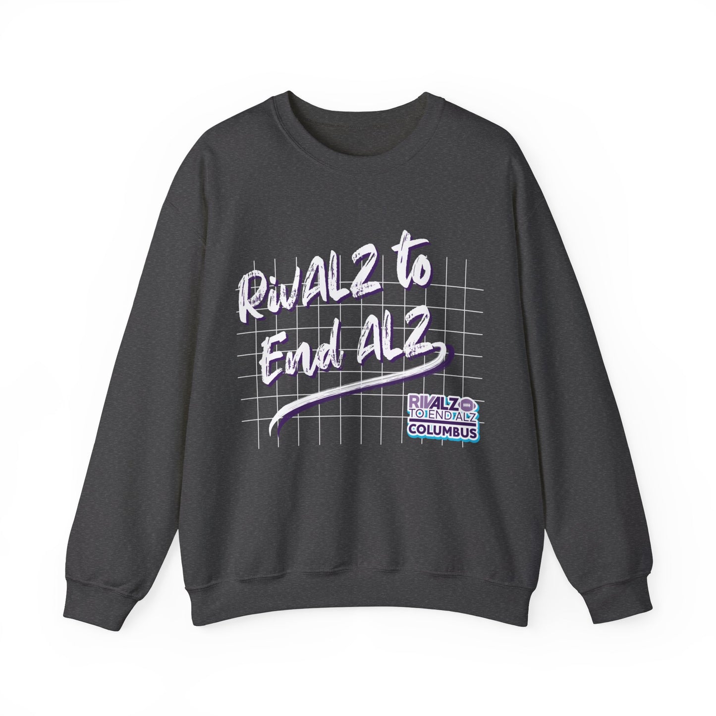 RivALZ Retro Grid Crewneck Sweatshirt