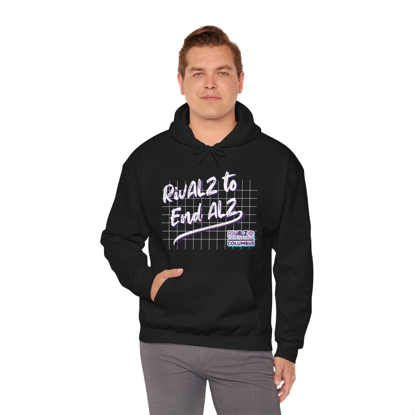 RivALZ Retro Grid Hooded Sweatshirt