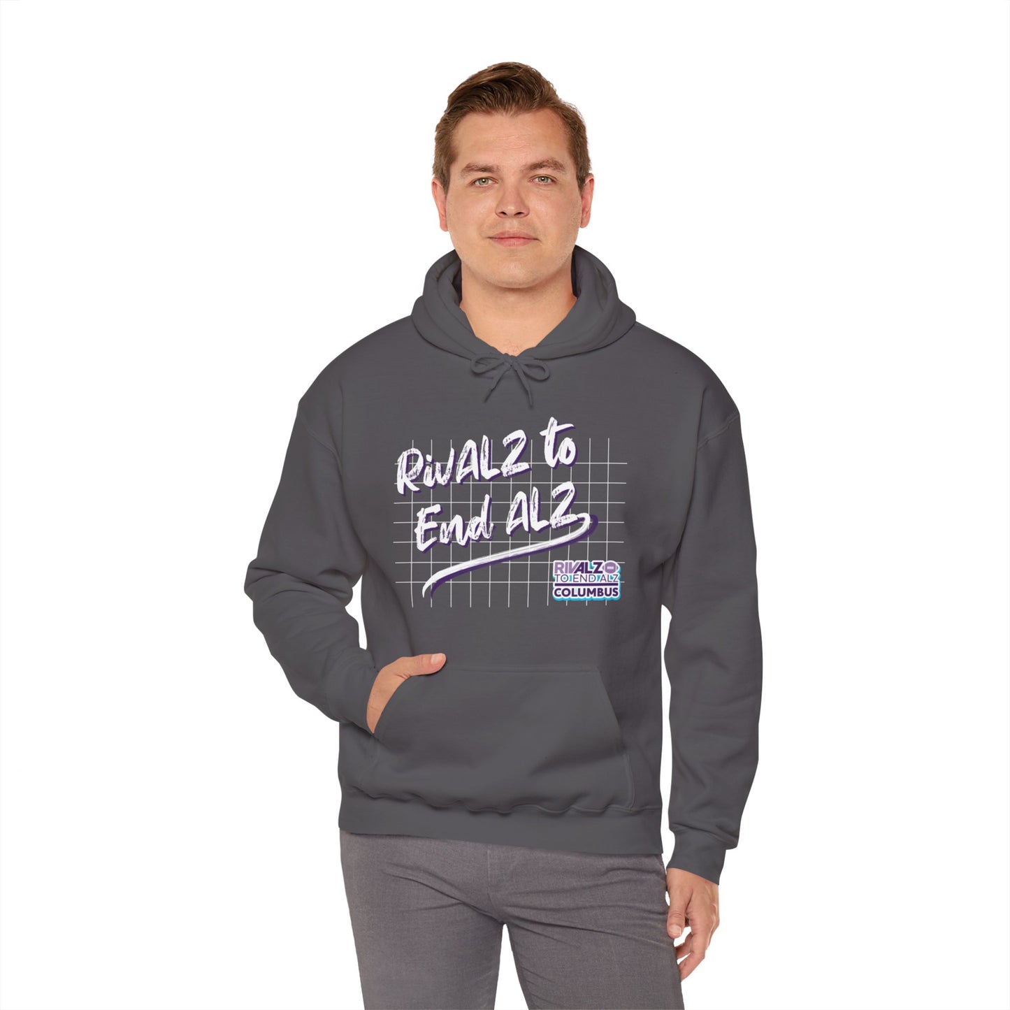 RivALZ Retro Grid Hooded Sweatshirt