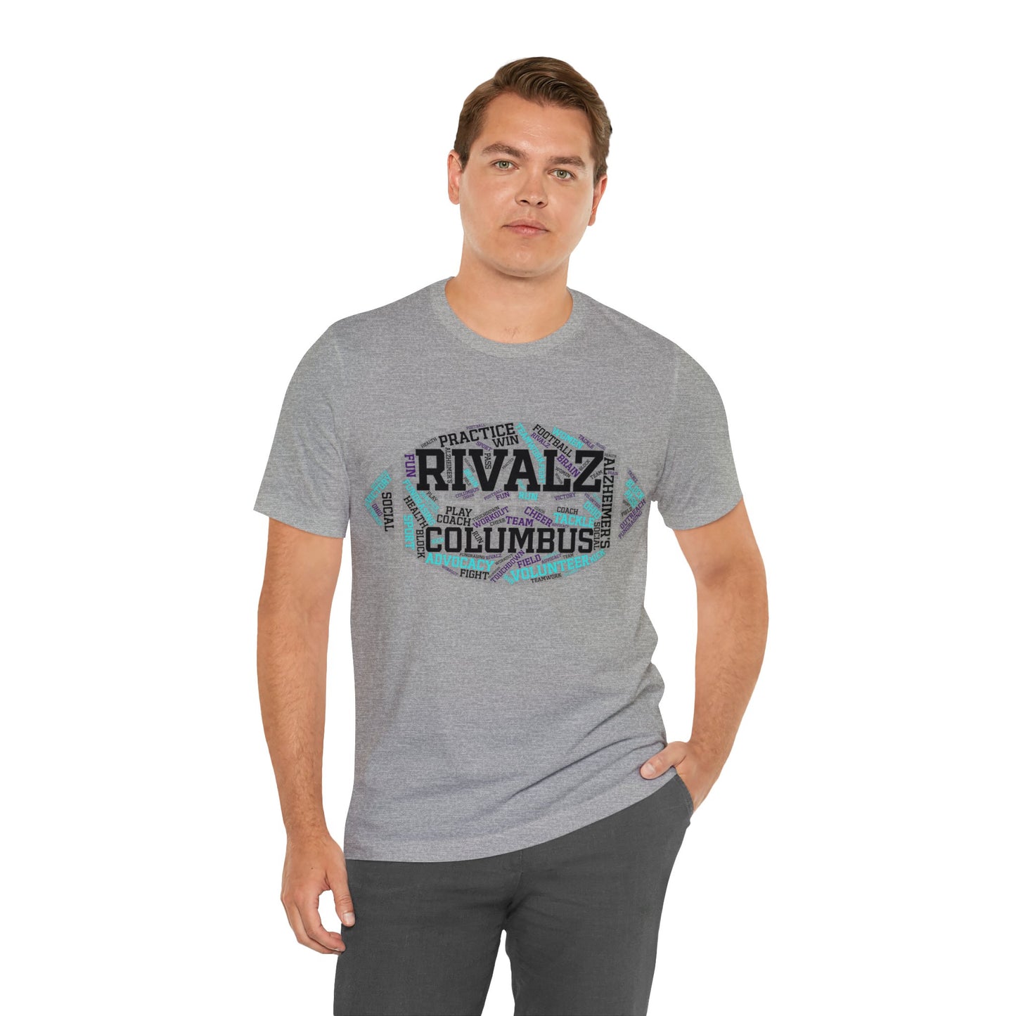 RivALZ to End ALZ Columbus Word Football Shirt