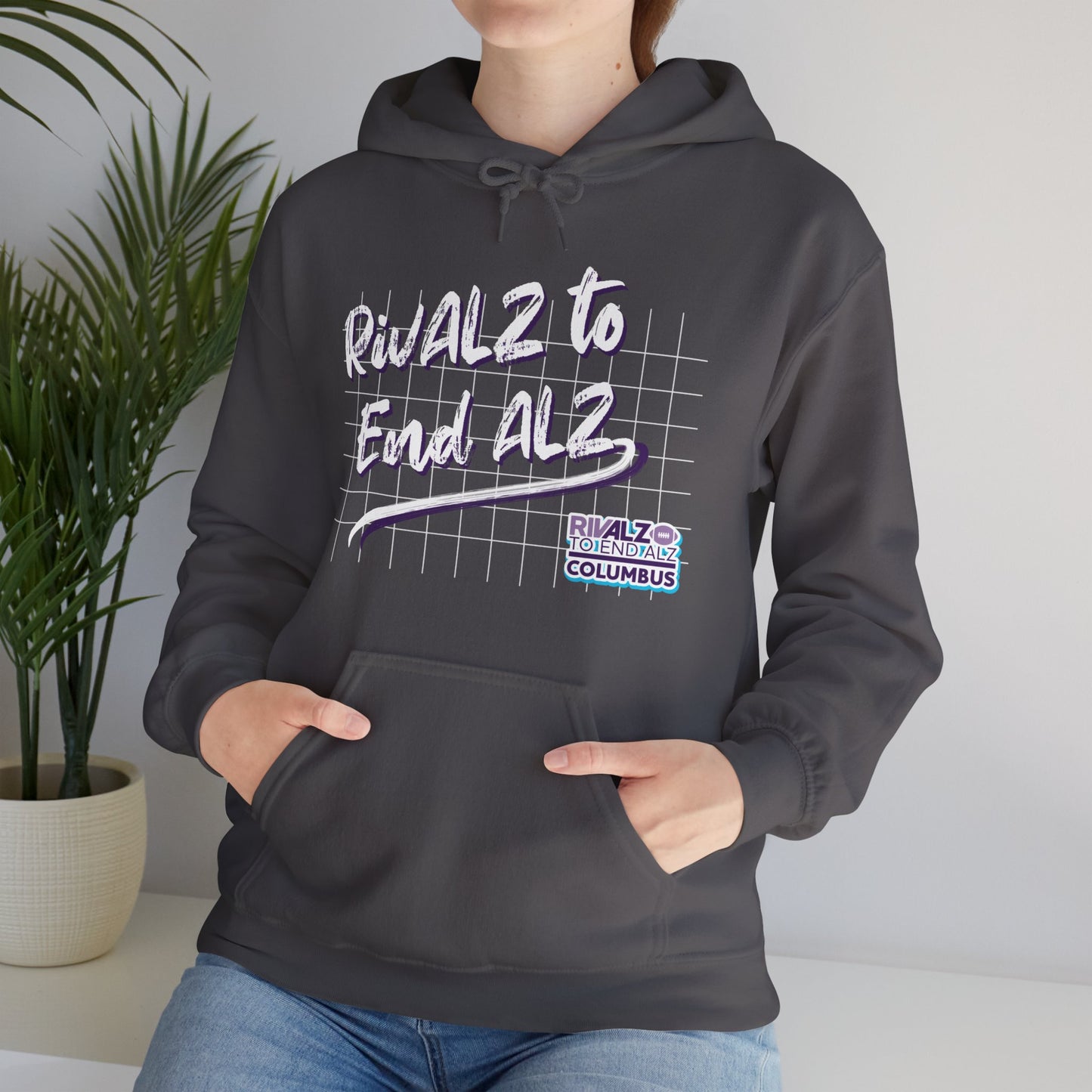 RivALZ Retro Grid Hooded Sweatshirt