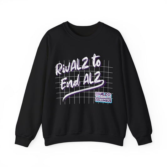 RivALZ Retro Grid Crewneck Sweatshirt