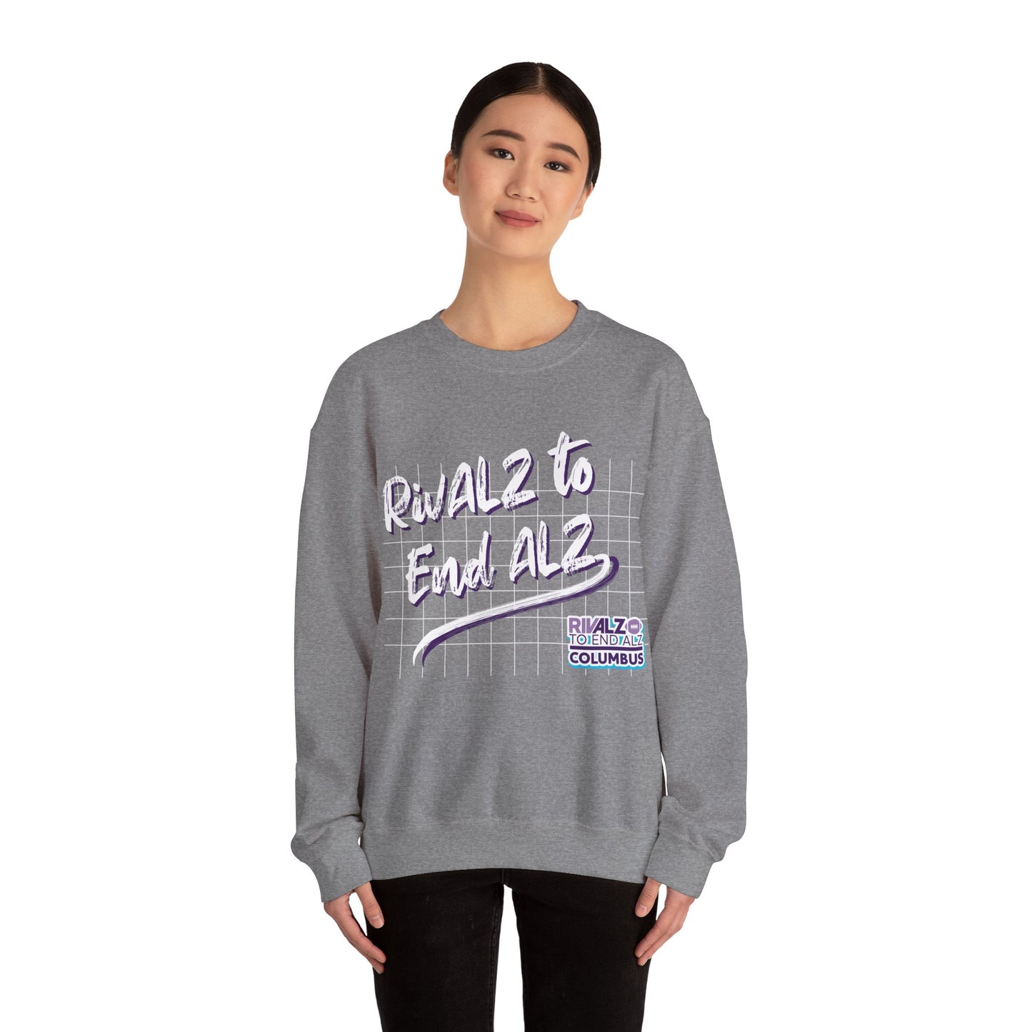 RivALZ Retro Grid Crewneck Sweatshirt