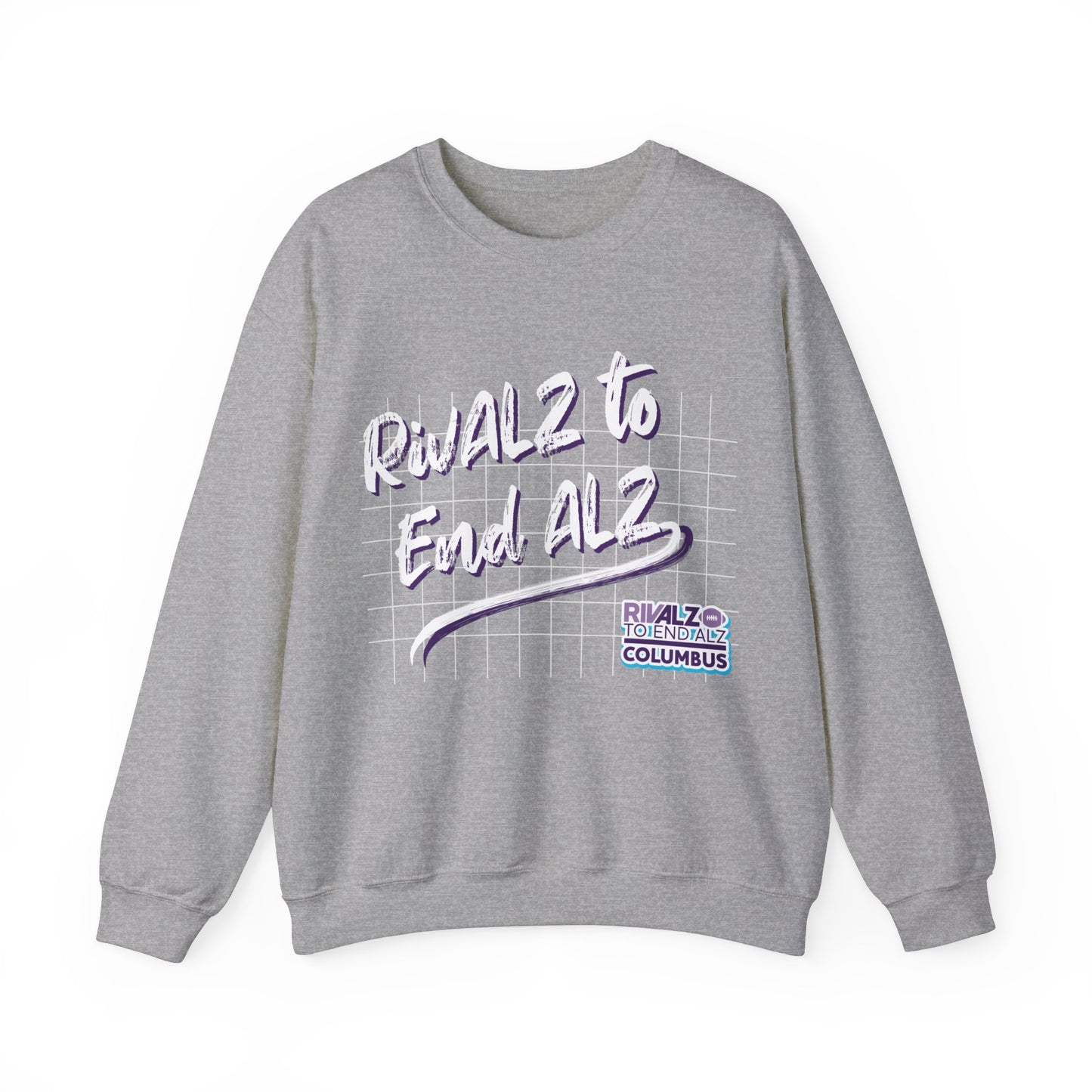 RivALZ Retro Grid Crewneck Sweatshirt